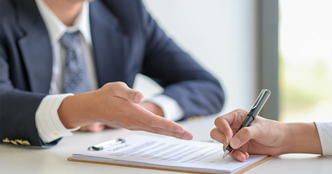 Signer le contrat de réservation